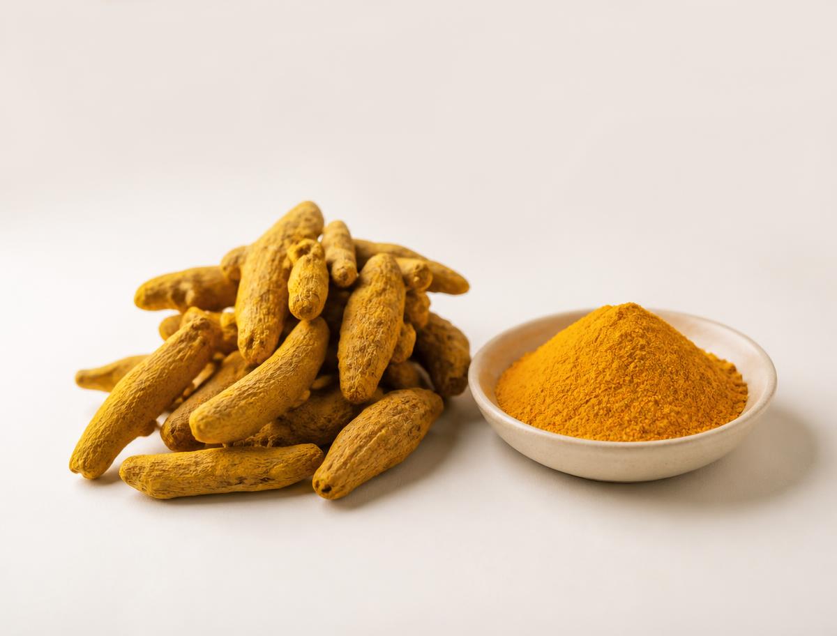 Turmeric — Fingers, bulbs & powder